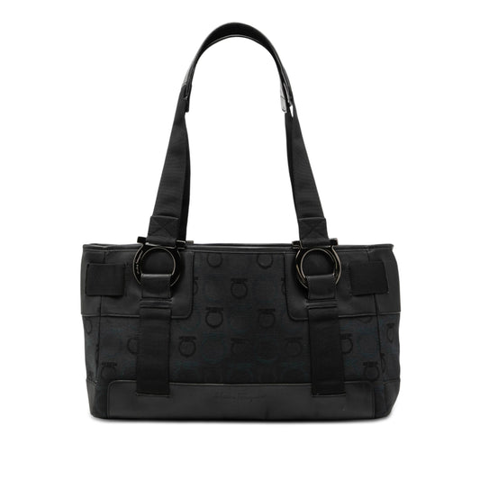 Ferragamo Gancini Canvas Tote