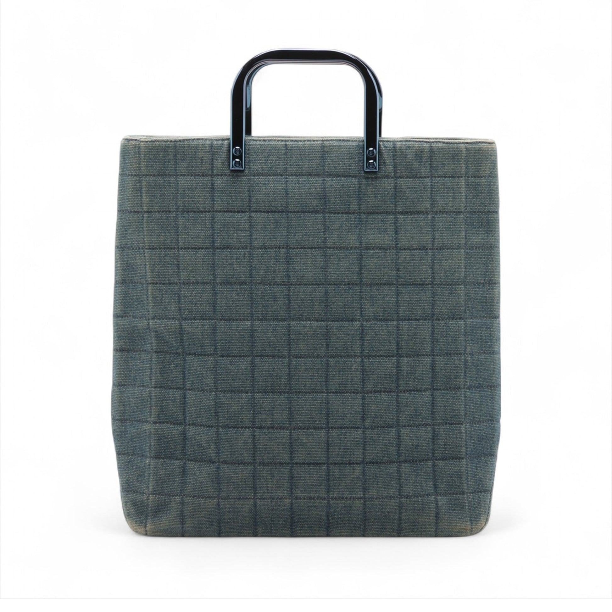 Chanel CC Chocolate Bar Denim Tote