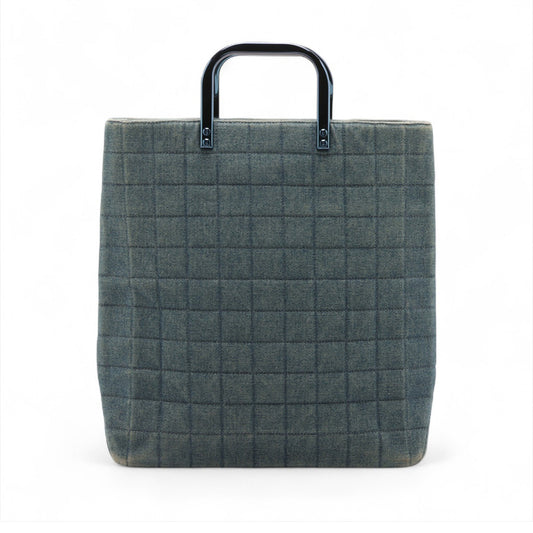 Chanel CC Chocolate Bar Denim Tote