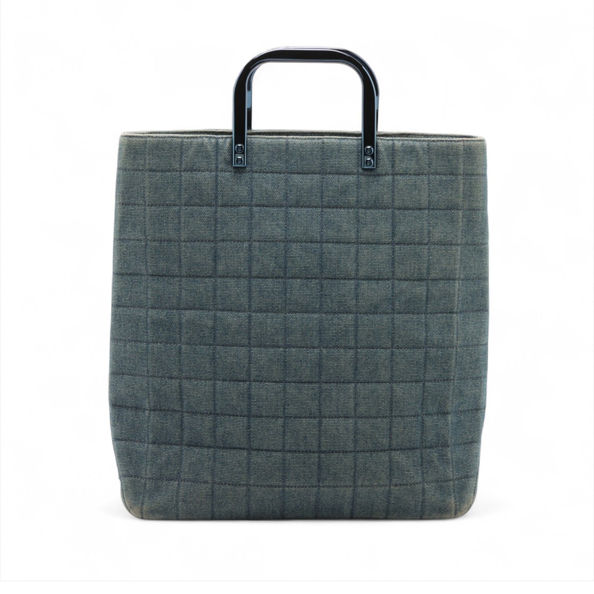 Chanel CC Chocolate Bar Denim Tote