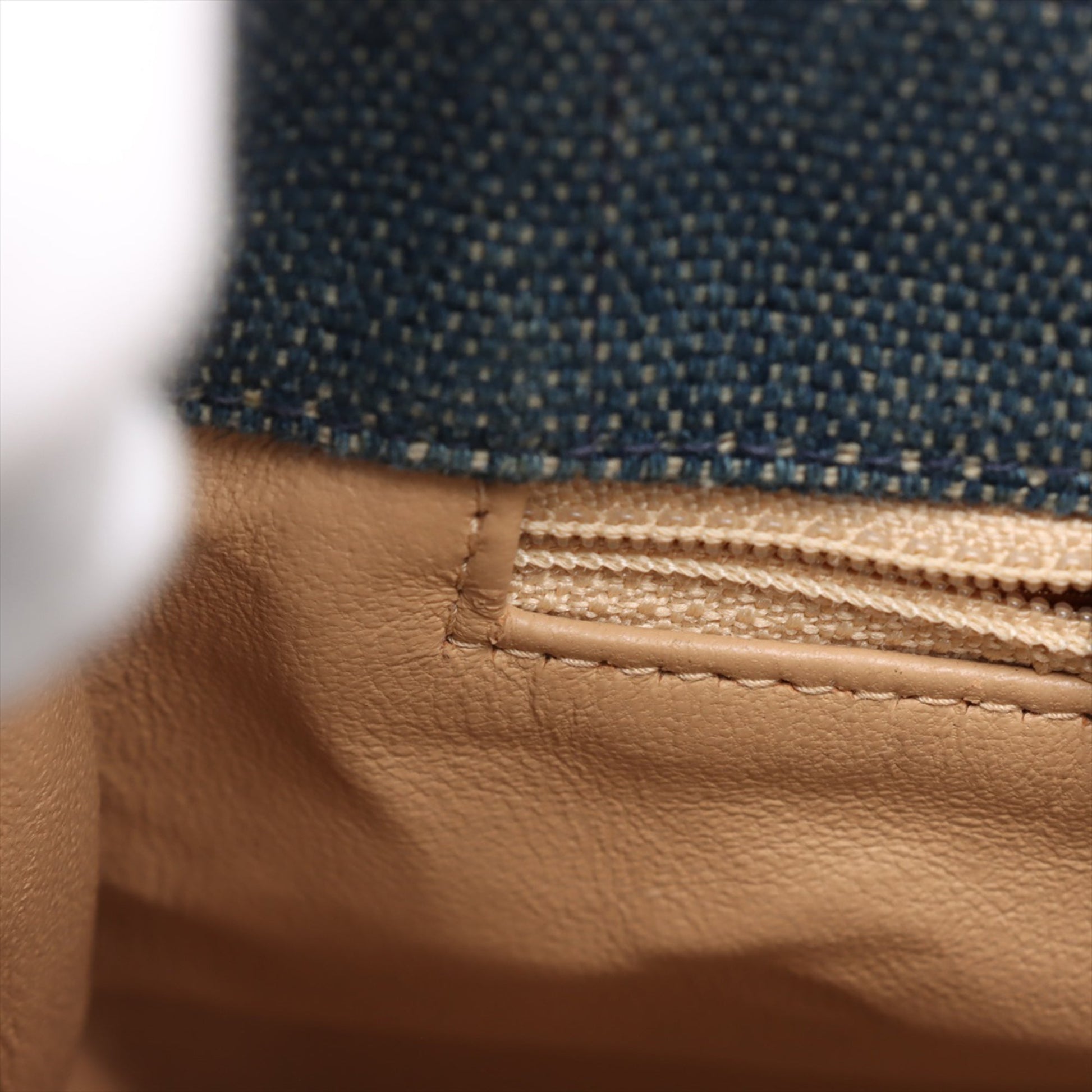 Chanel CC Chocolate Bar Denim Tote