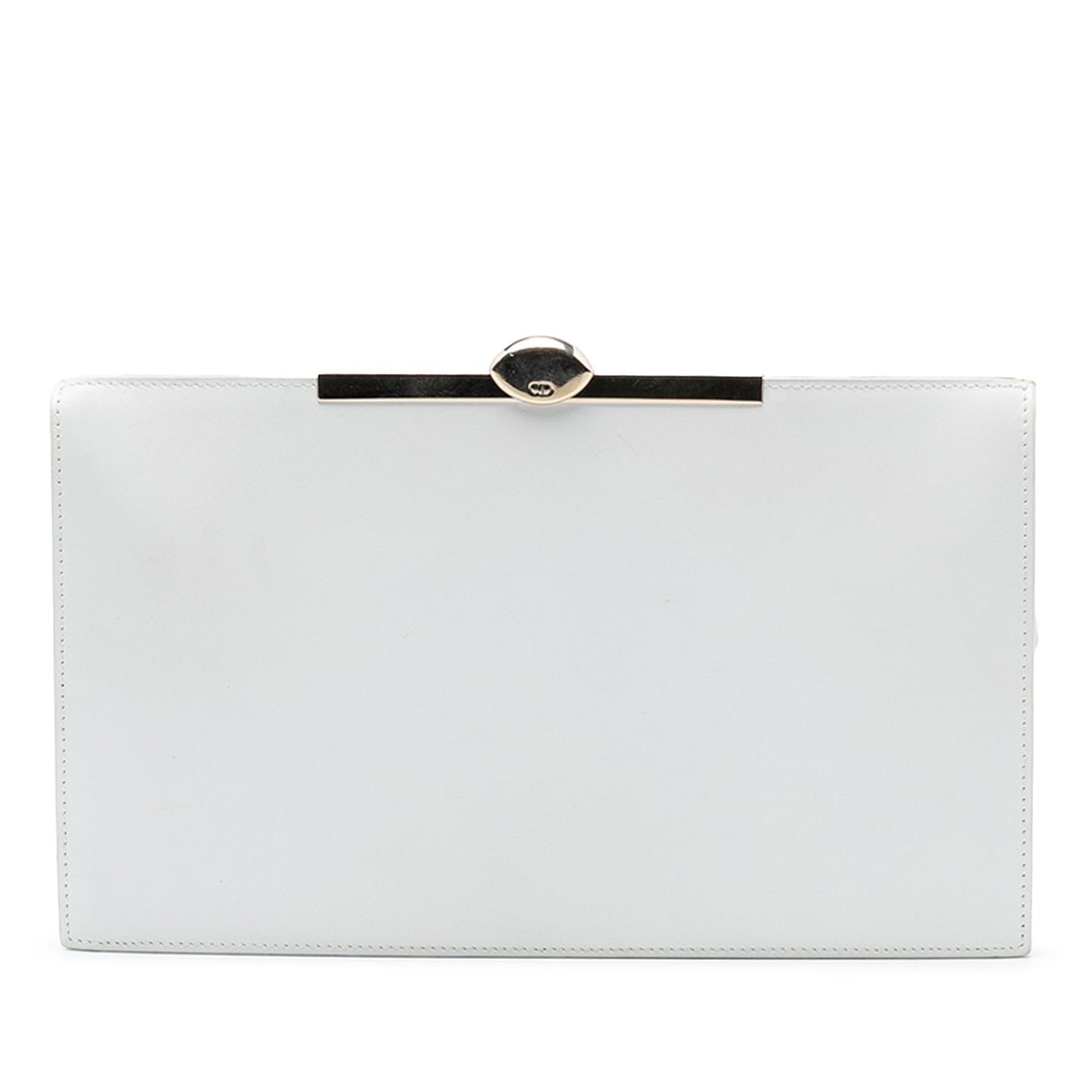 Dior Leather Clasp Clutch