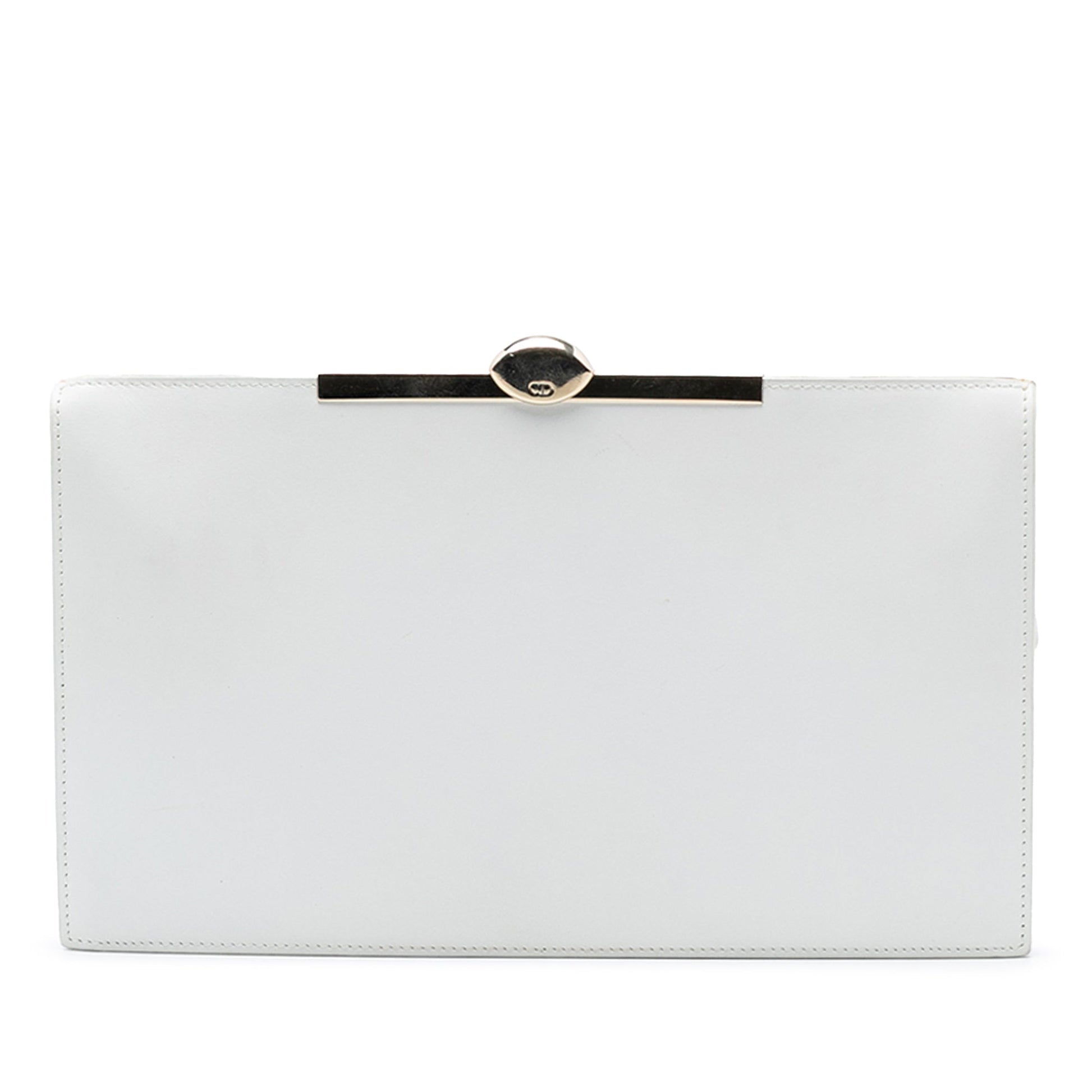 Dior Leather Clasp Clutch