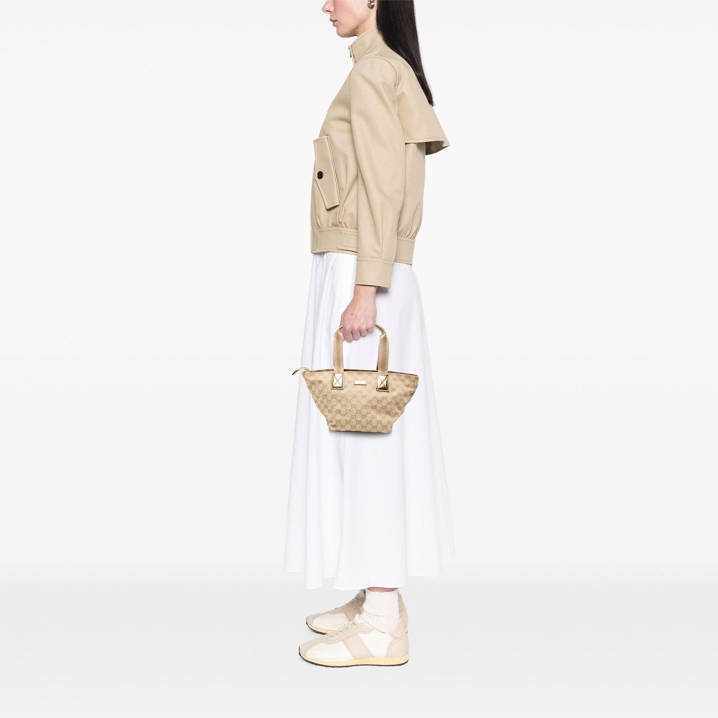 Gucci GG Canvas Web Tote