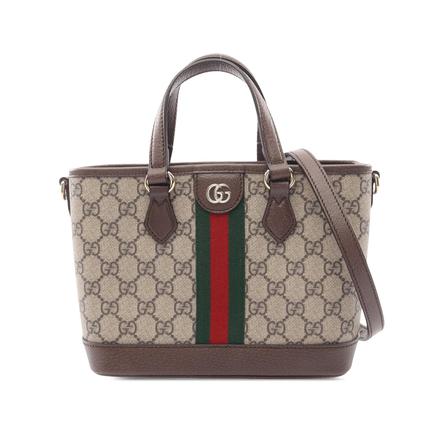 Gucci Small GG Supreme Web Ophidia Satchel