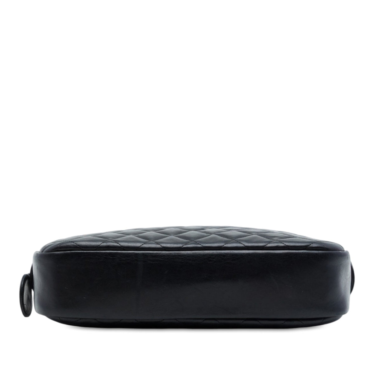 Chanel CC Quilted Lambskin Chain Camera Bag — Black