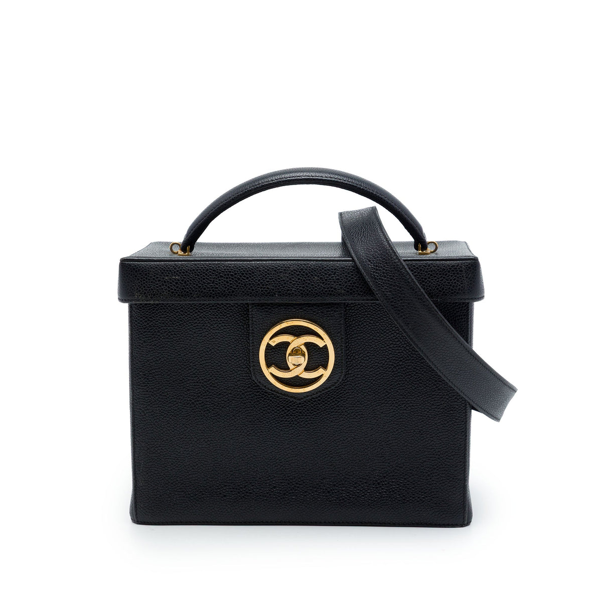 Chanel CC Caviar Vanity Box Case