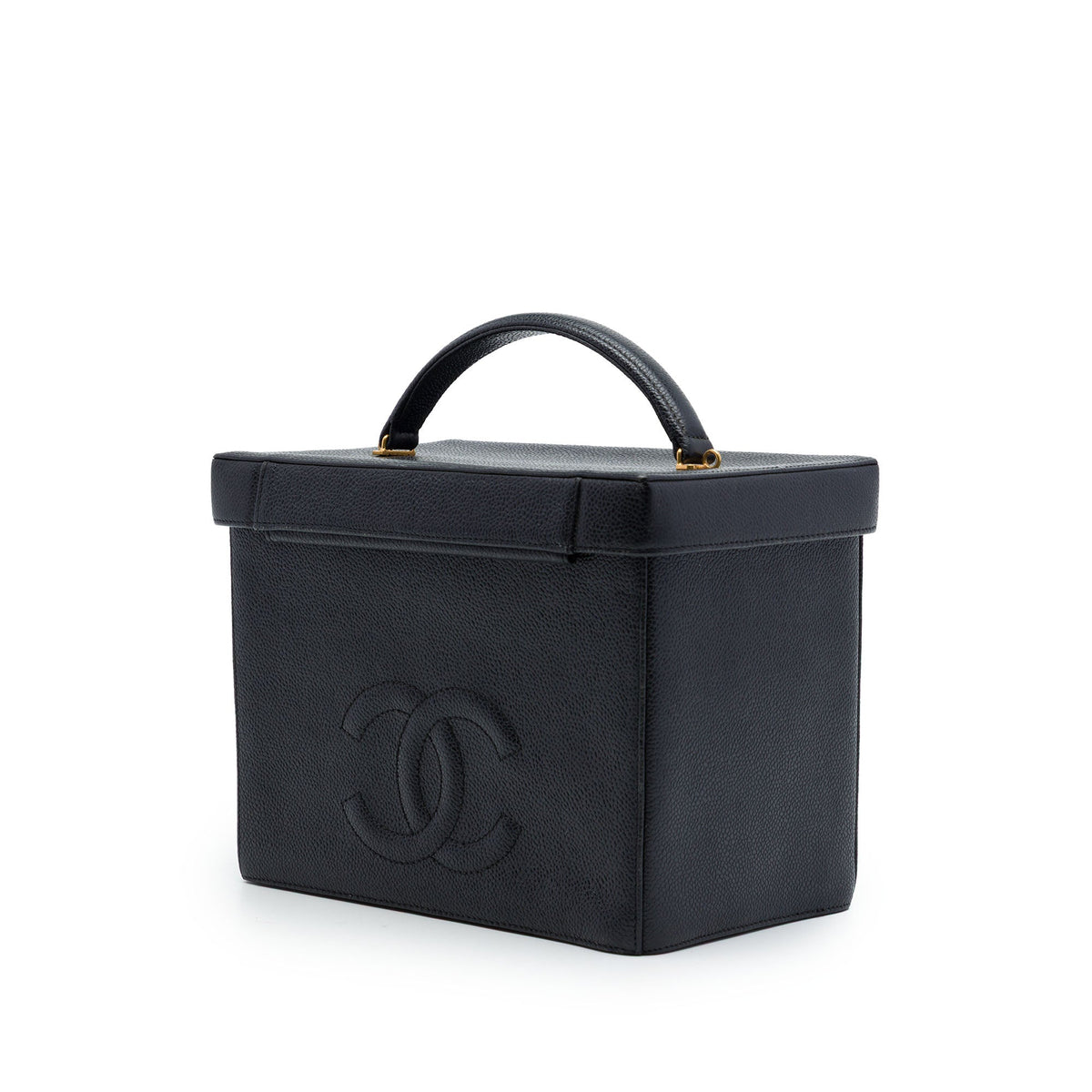 Chanel CC Caviar Vanity Box Case