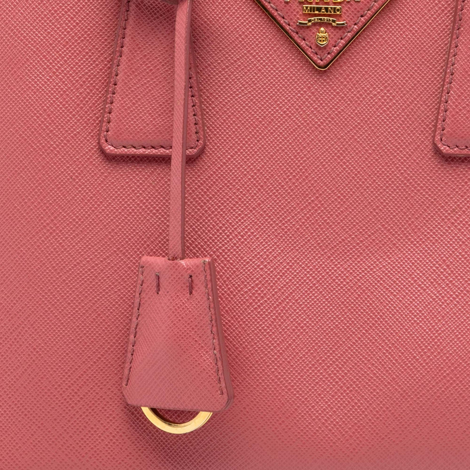 Prada Small Saffiano Lux Promenade Satchel