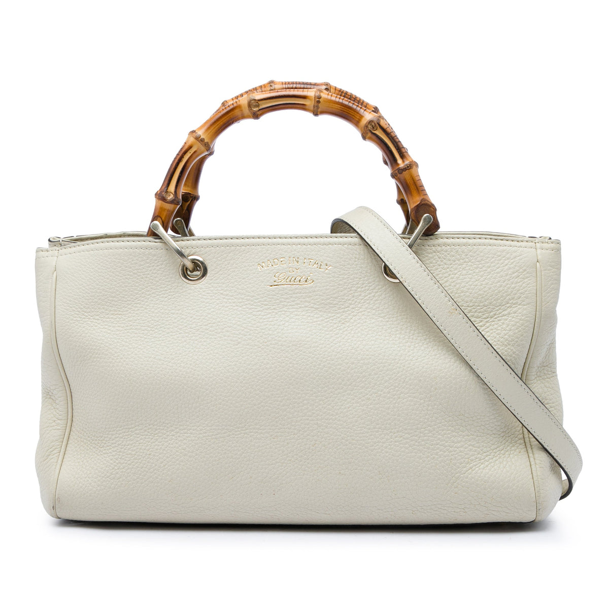 Gucci Medium Calfskin Bamboo Shopper Satchel