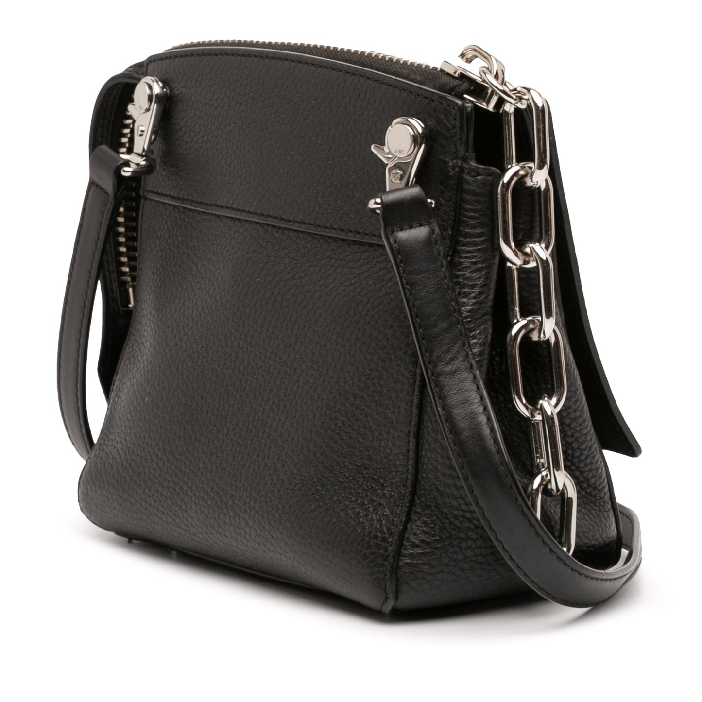 Pebbled Calfskin and Suede Attica Flap Marion Crossbody