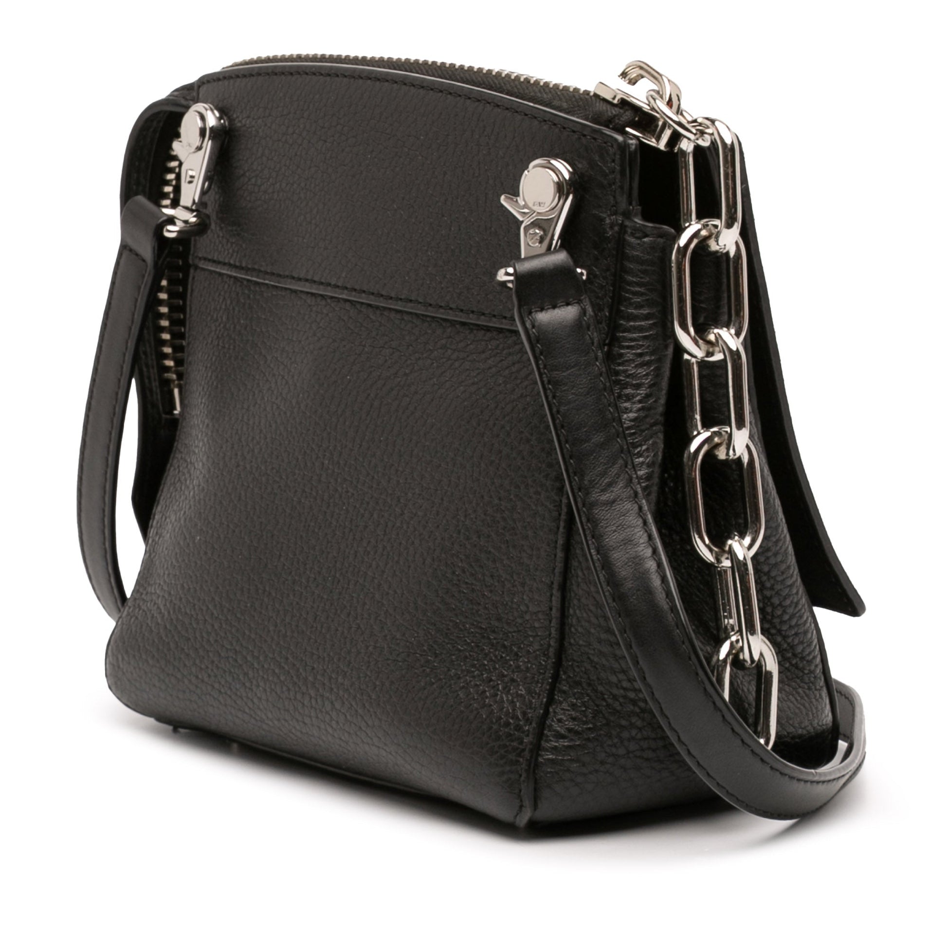 Pebbled Calfskin and Suede Attica Flap Marion Crossbody