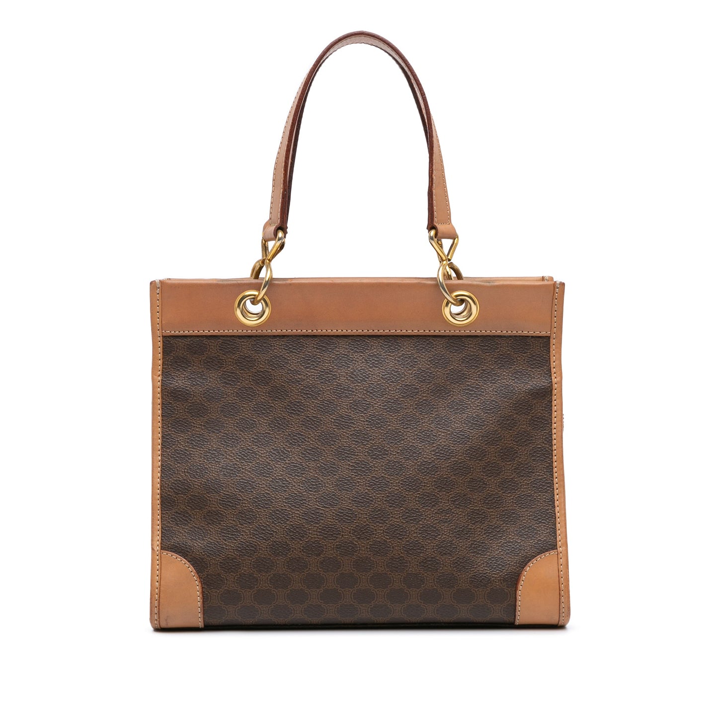 Celine Macadam Coated Canvas Handbag