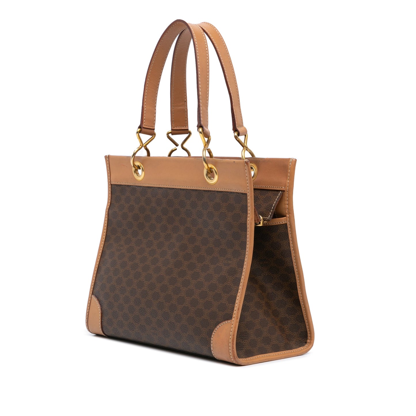 Celine Macadam Coated Canvas Handbag