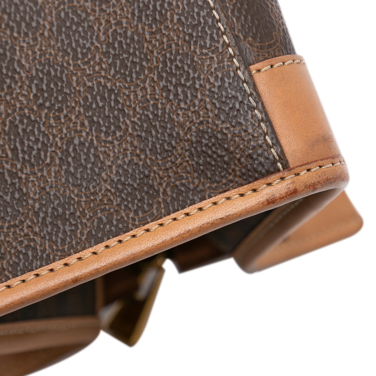 Celine Macadam Coated Canvas Handbag