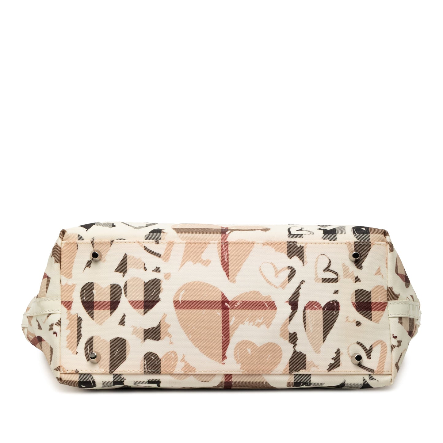 Burberry House Check Coated Canvas Hearts Gracie Tote