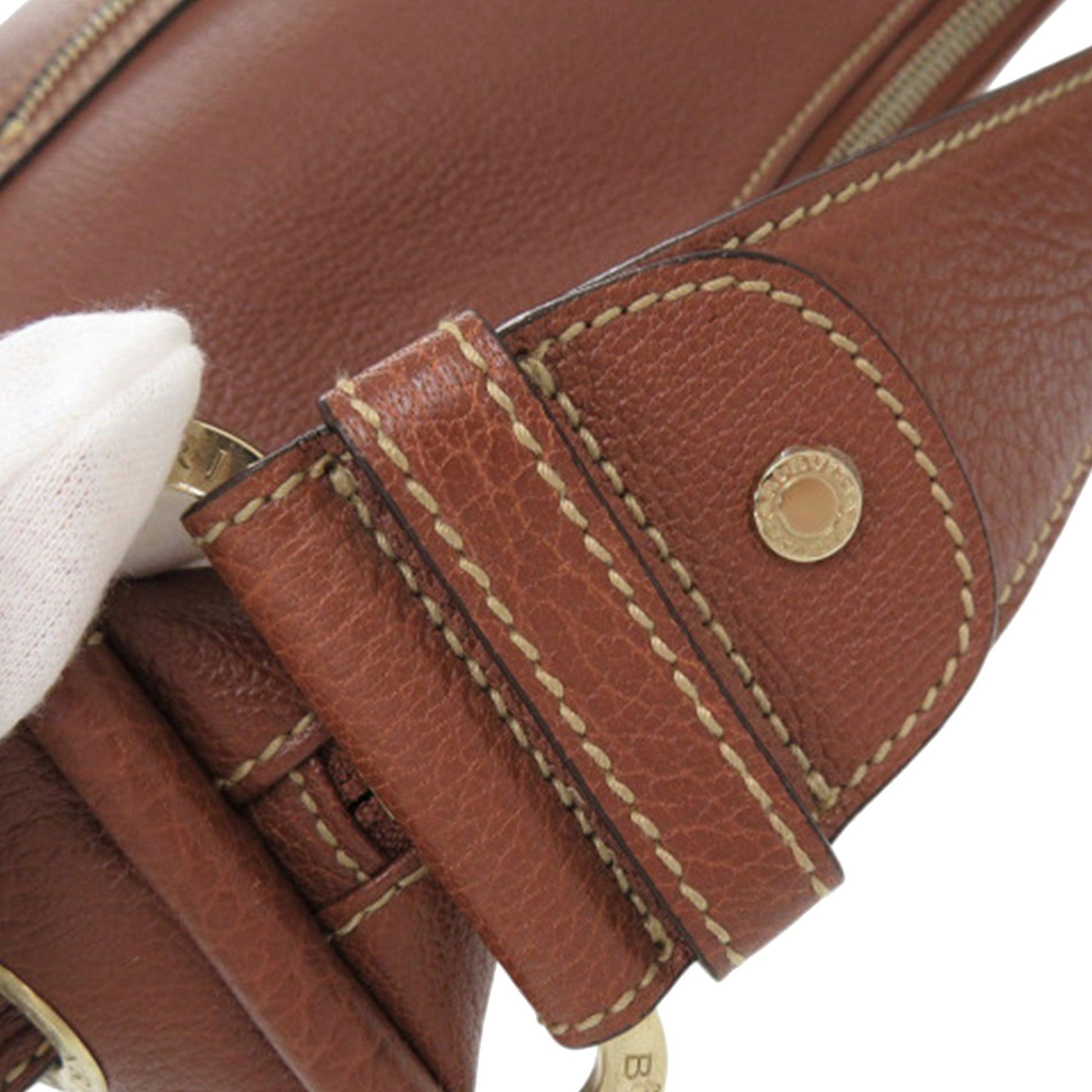 Bvlgari Leather Shoulder Bag