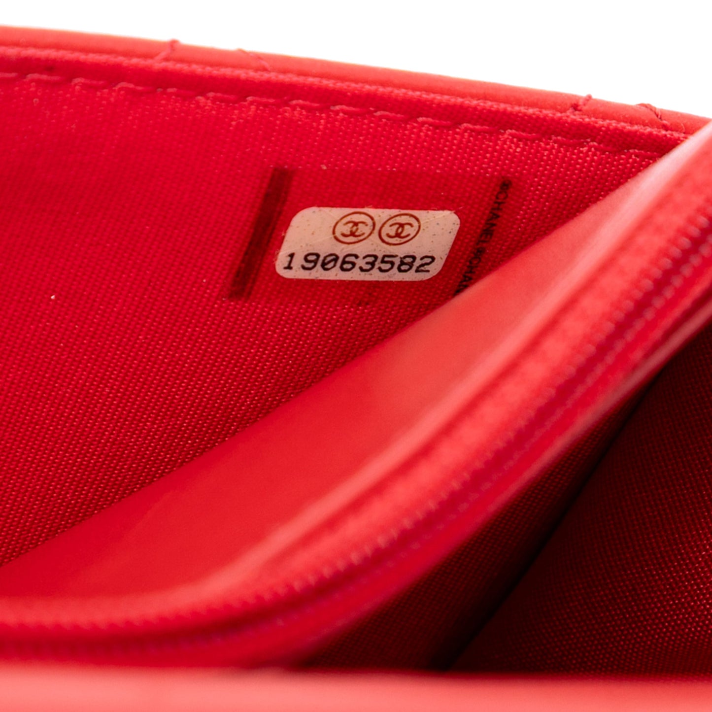 Chanel CC Lambskin Wild Stitch Wallet on Chain
