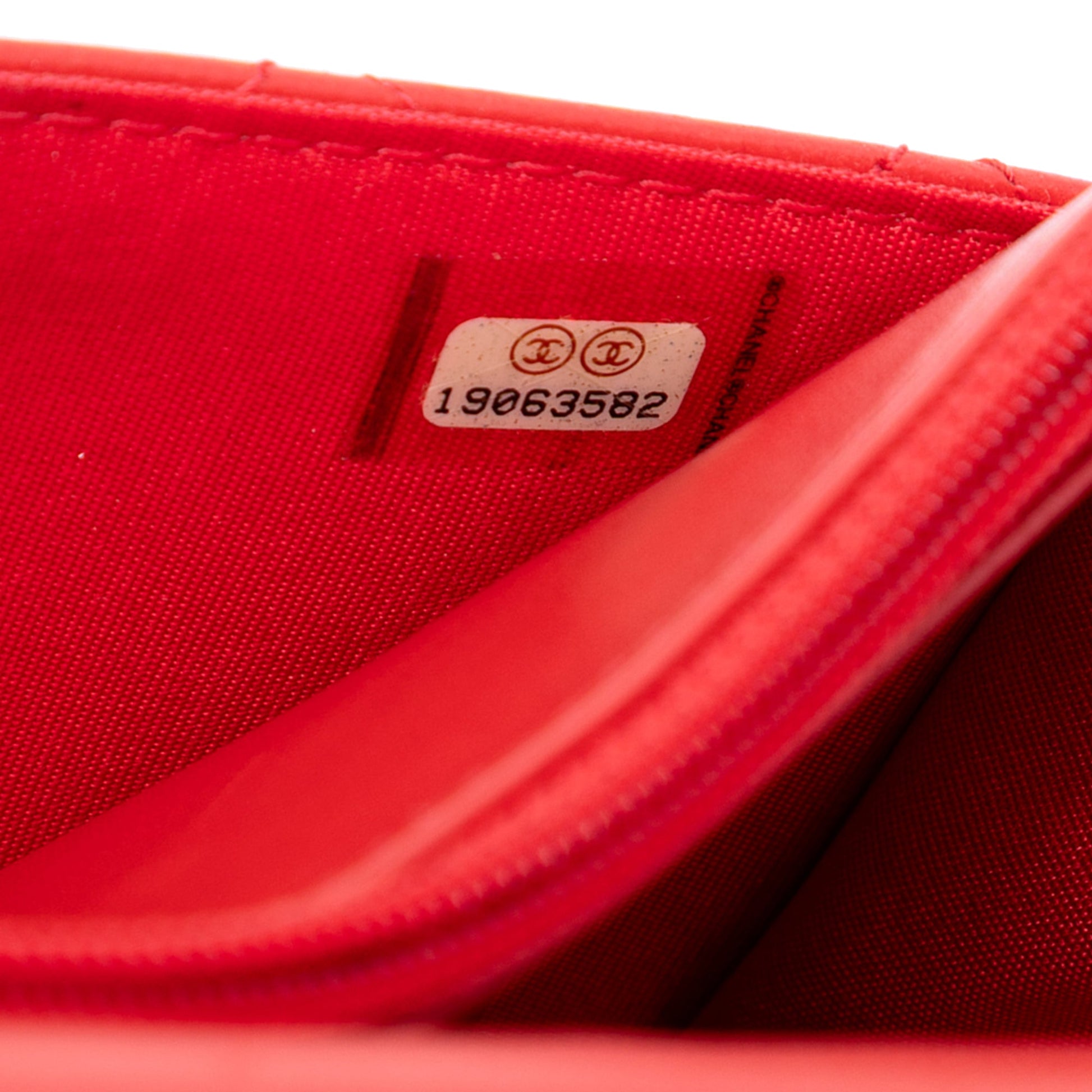 Chanel CC Lambskin Wild Stitch Wallet on Chain