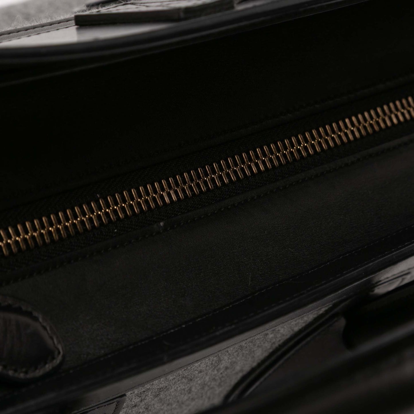 Celine Mini Tricolor Felt Wool and Calfskin Luggage Tote