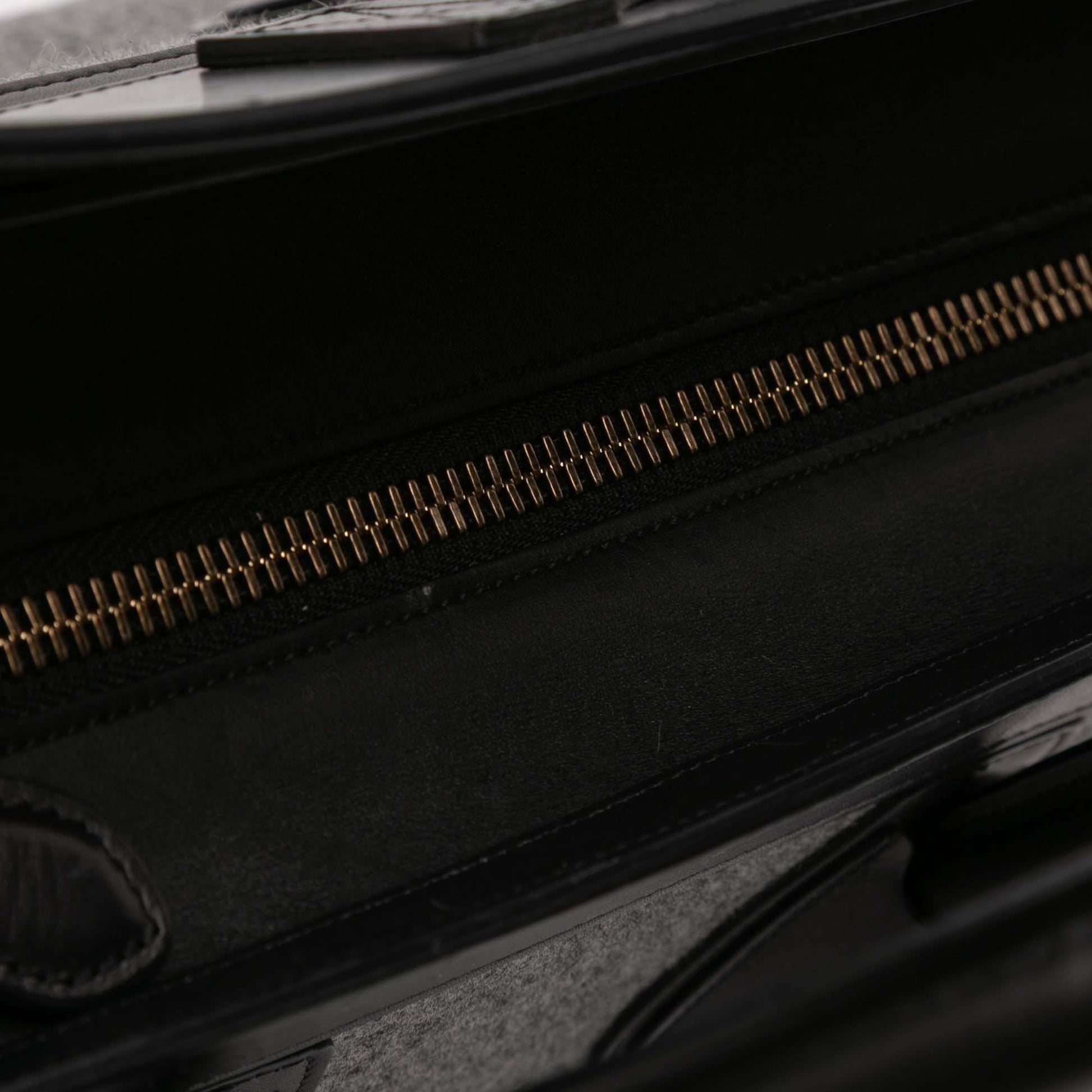 Celine Mini Tricolor Felt Wool and Calfskin Luggage Tote