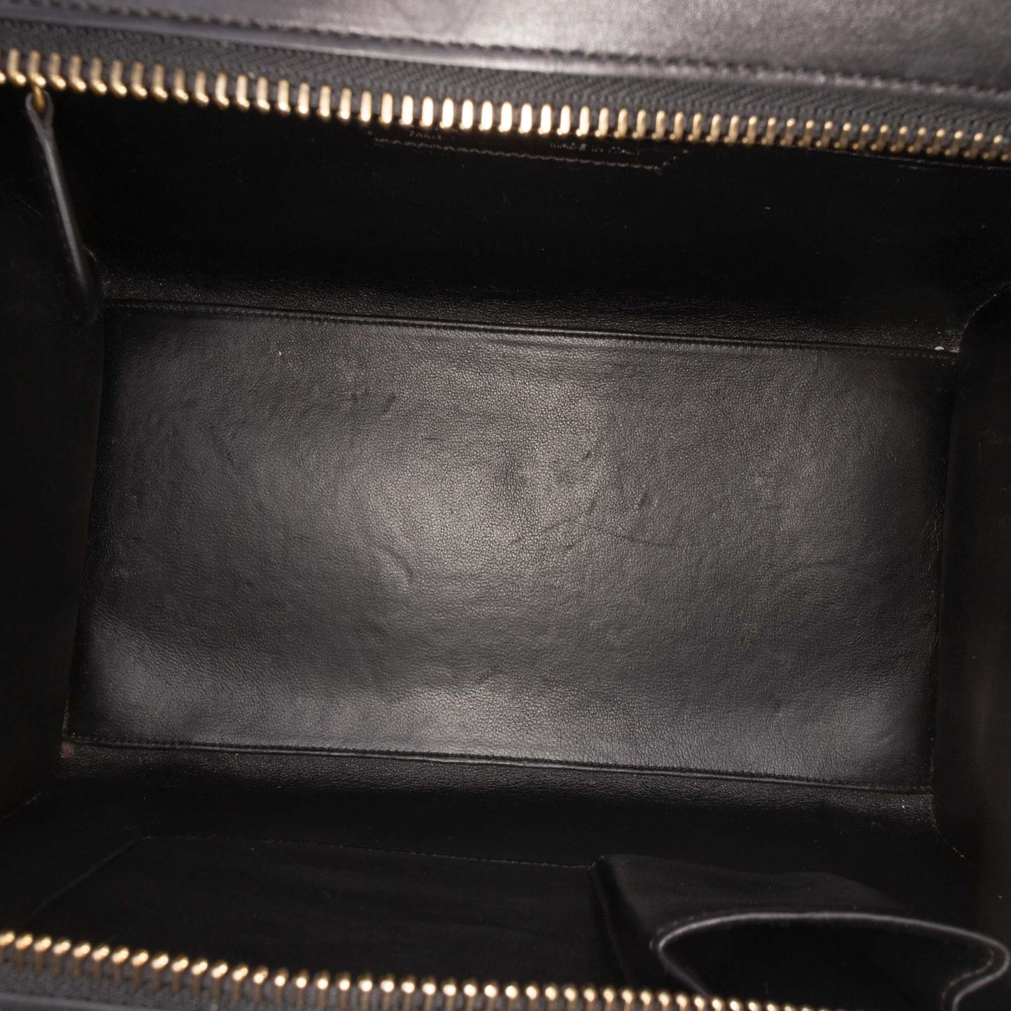 Celine Mini Tricolor Felt Wool and Calfskin Luggage Tote