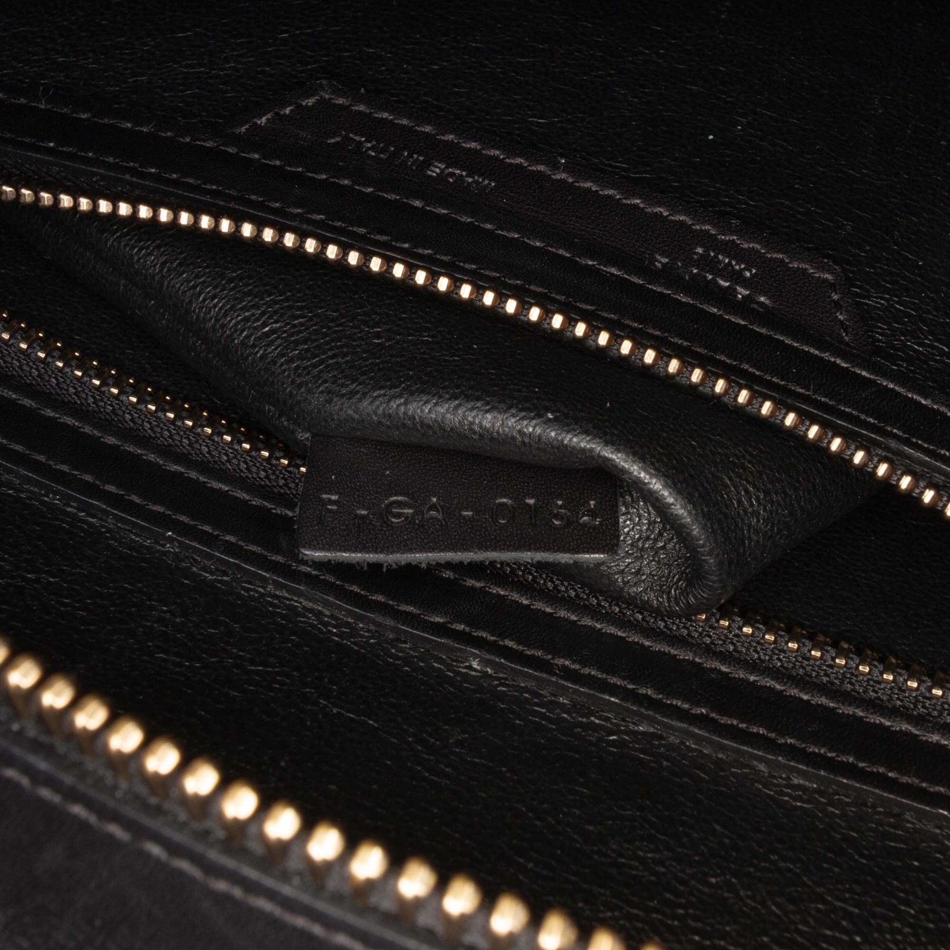 Celine Mini Tricolor Felt Wool and Calfskin Luggage Tote