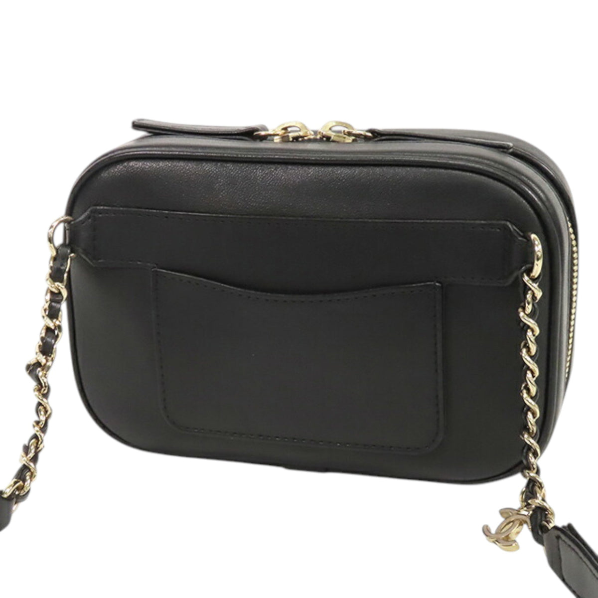 Chanel Lambskin CC Mania Camera Bag — Black