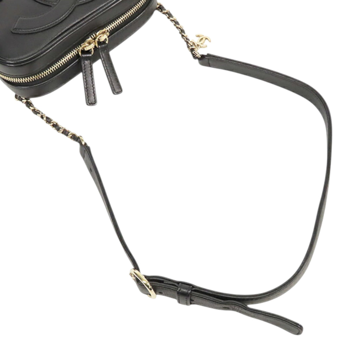Chanel Lambskin CC Mania Camera Bag — Black
