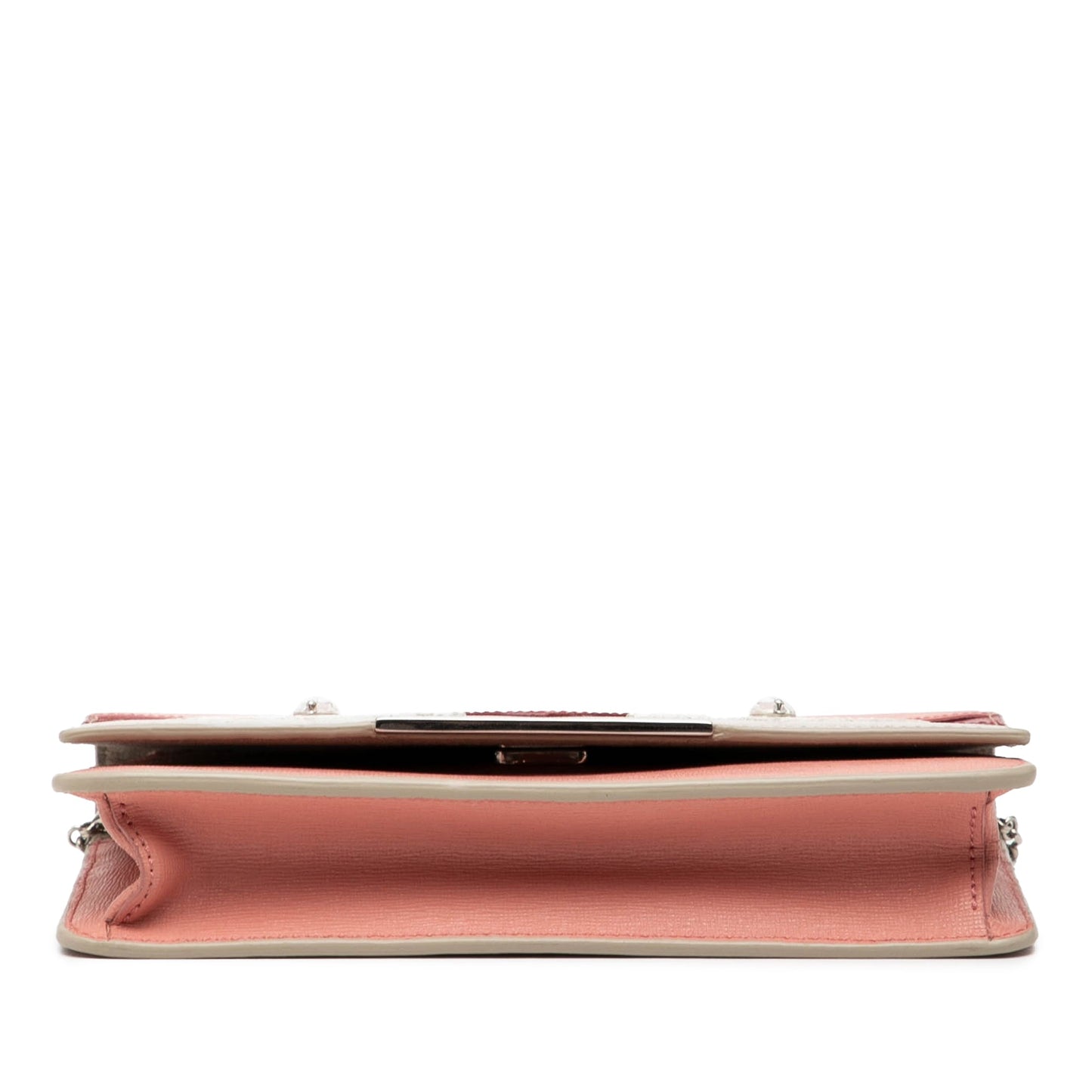 Fendi Leather Crystal Eye Monster Tube Wallet On Chain