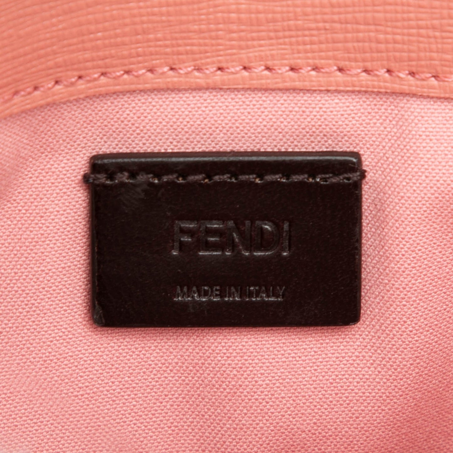 Fendi Leather Crystal Eye Monster Tube Wallet On Chain