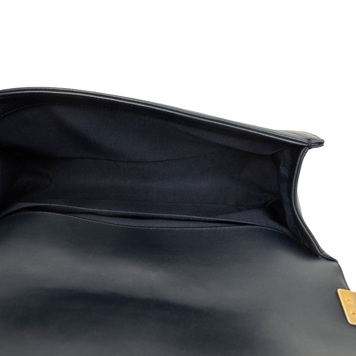 Chanel Old Medium Quilted Lambskin Boy Flap — Black