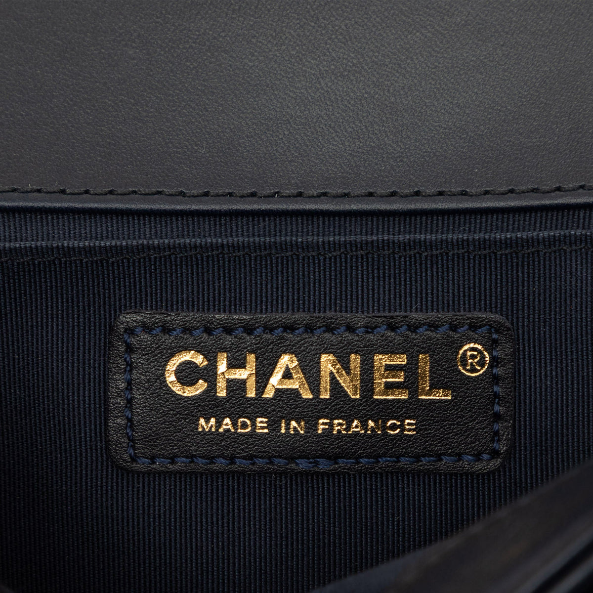Chanel Old Medium Quilted Lambskin Boy Flap — Black