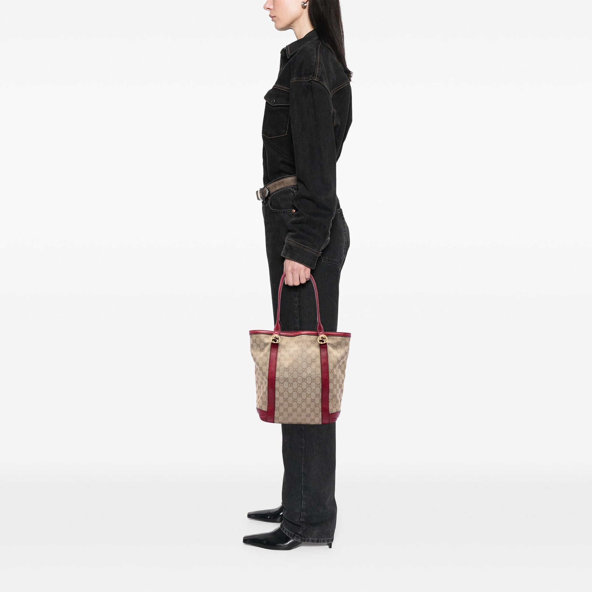 Gucci GG Canvas Twins Tote