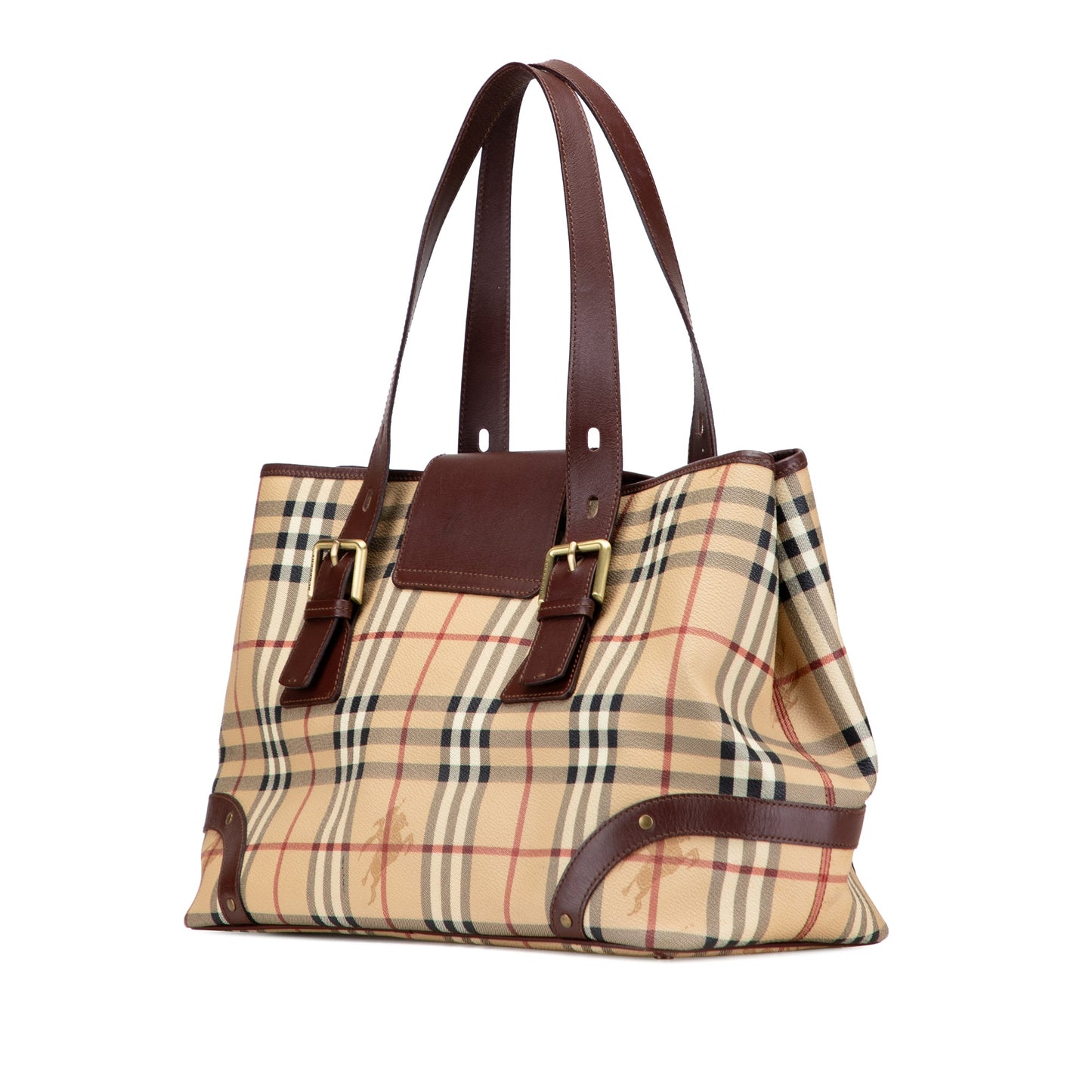 Burberry Haymarket Check Coated Canvas Tote