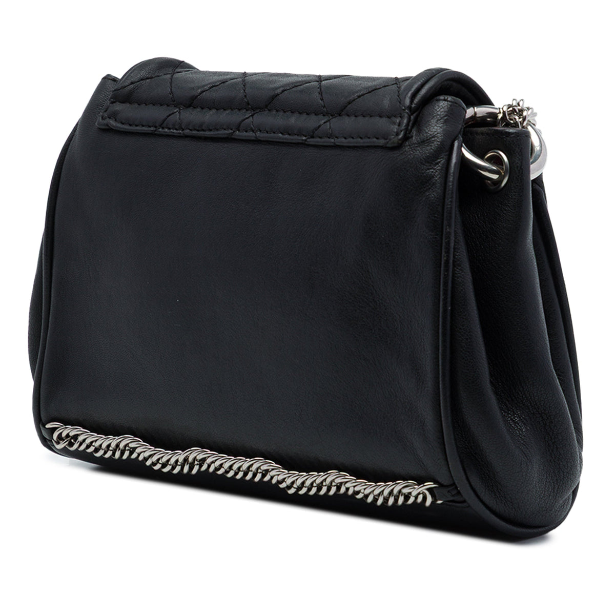 Chanel CC Quilted Lambskin Bijoux Chain Accordion Flap