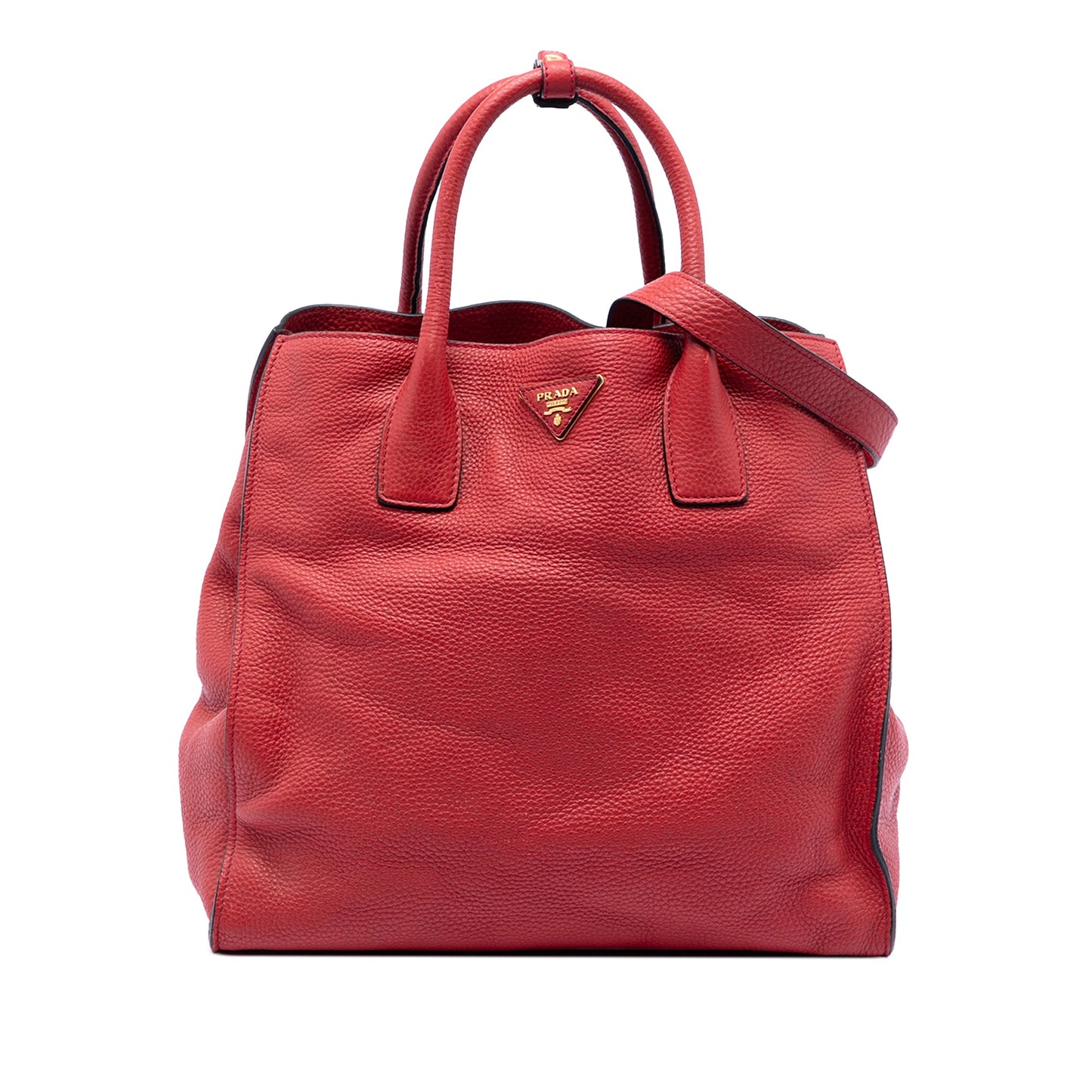 Prada Vitello Daino Open Convertible Tote