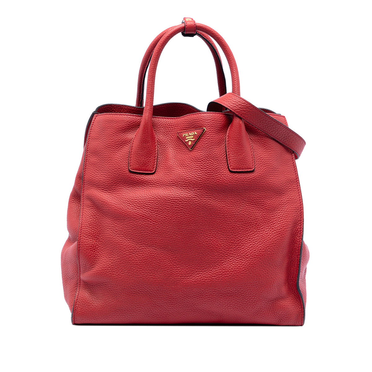 Prada Vitello Daino Open Convertible Tote