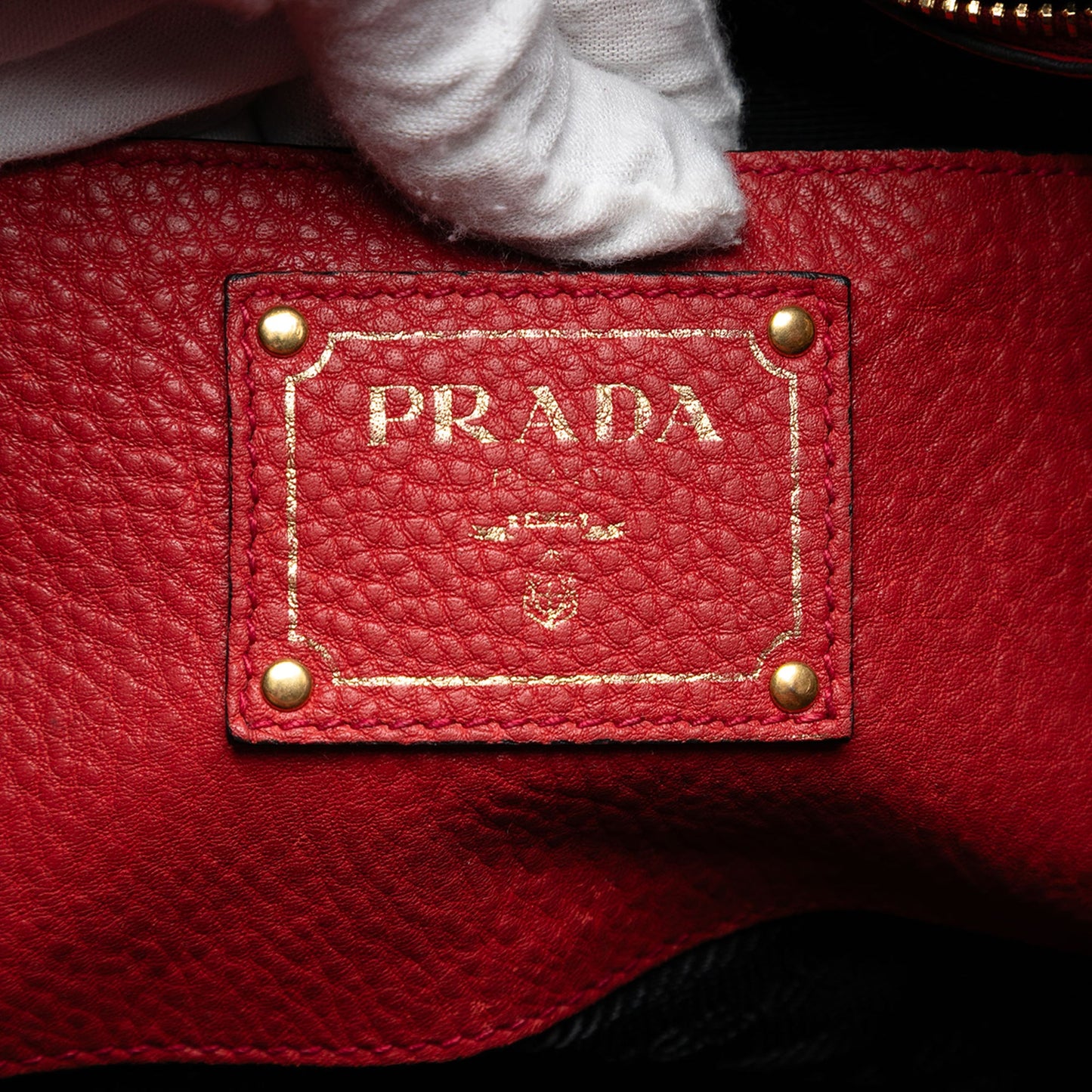 Prada Vitello Daino Open Convertible Tote