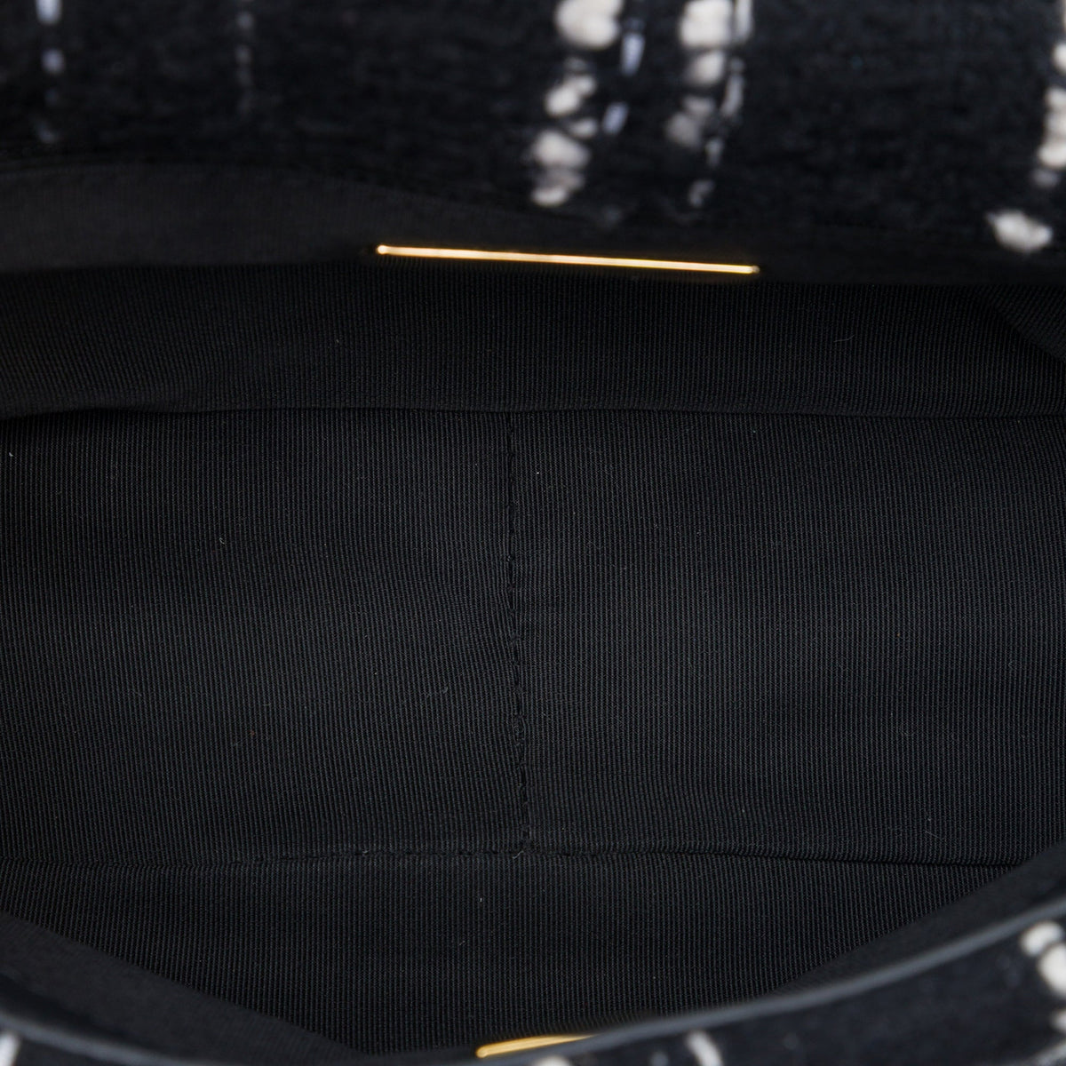 Chanel Medium Tweed 19 Flap — Black
