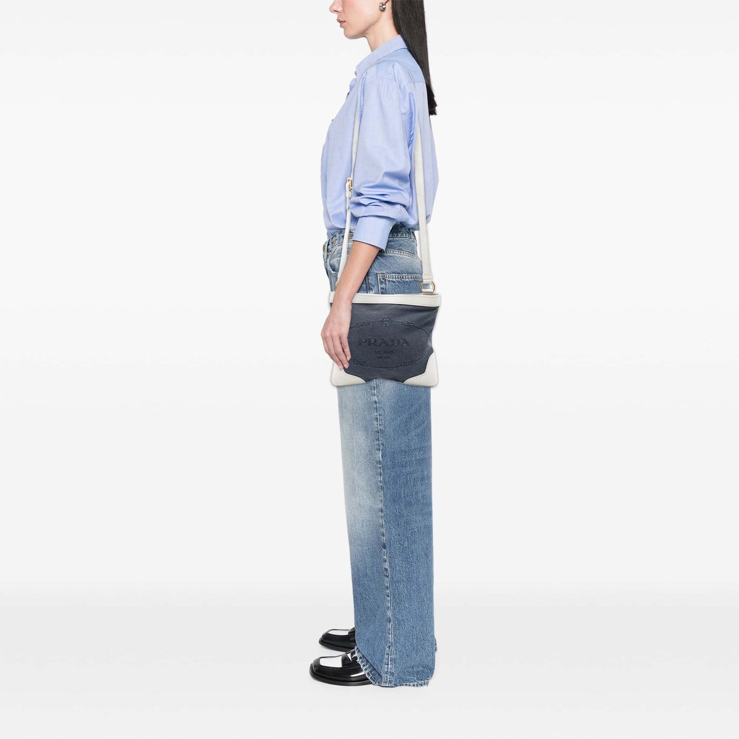 Prada Canvas Canapa Logo Crossbody