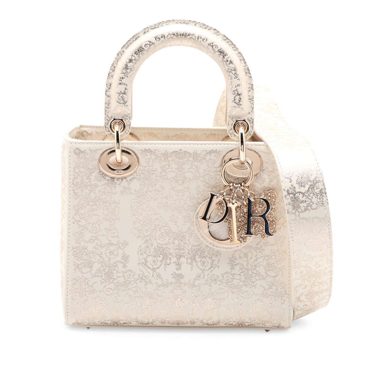 Dior Small Calfskin Butterfly Lady Dior — Beige