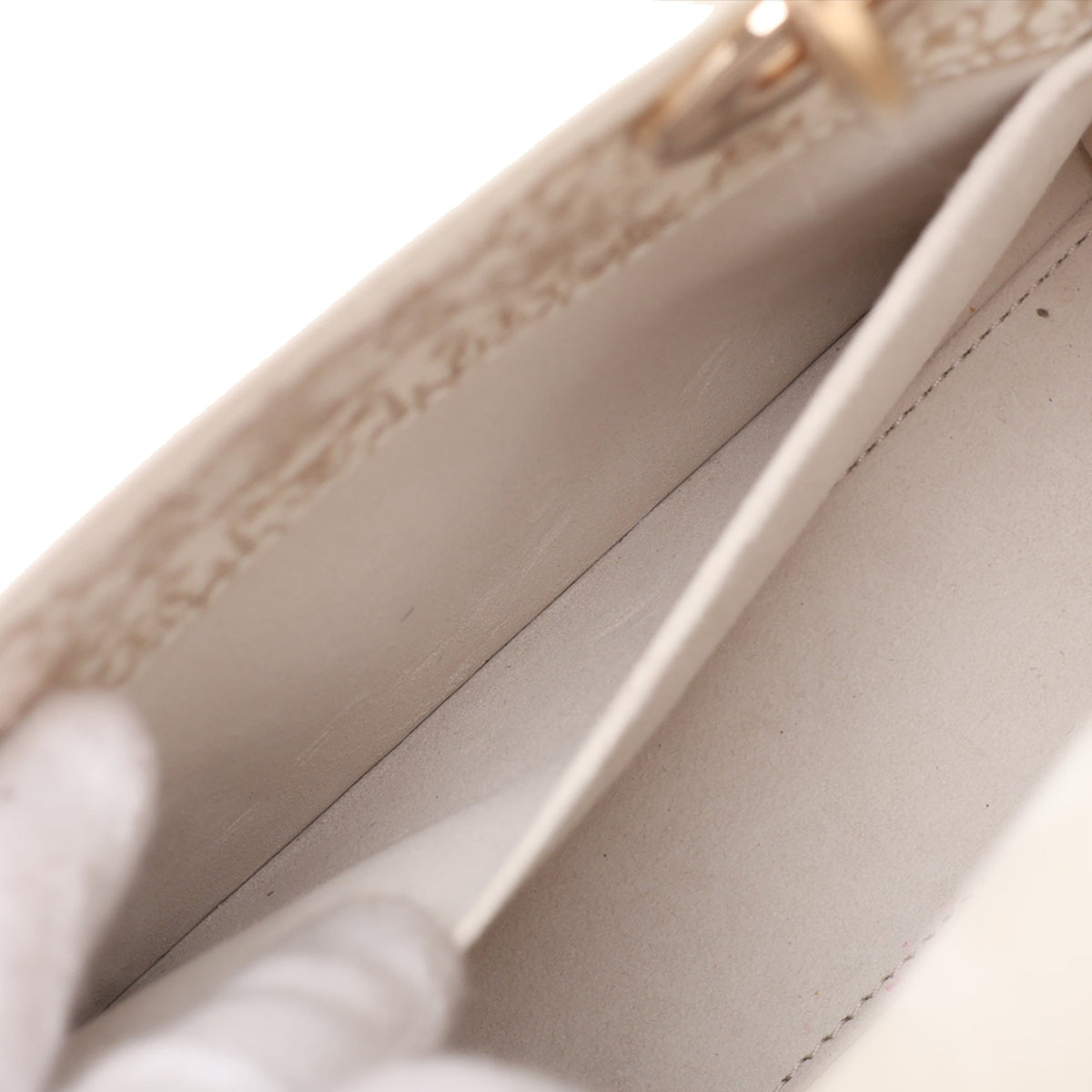 Dior Small Calfskin Butterfly Lady Dior — Beige