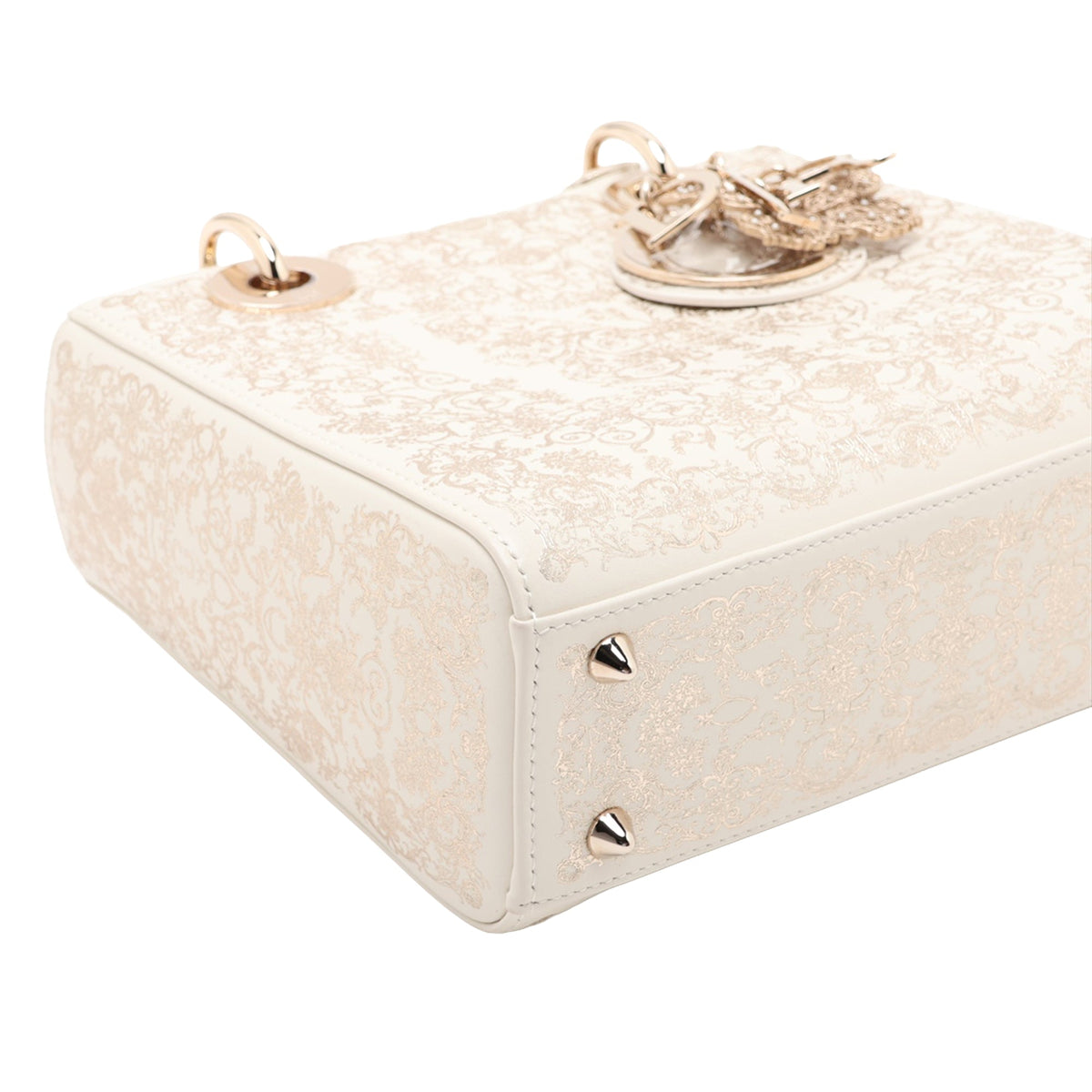 Dior Small Calfskin Butterfly Lady Dior — Beige