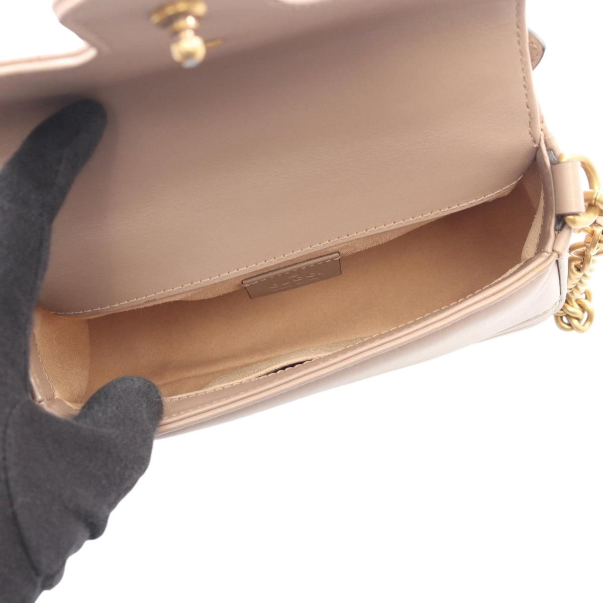 Gucci Mini GG Marmont Matelasse Leather Top Handle Bag