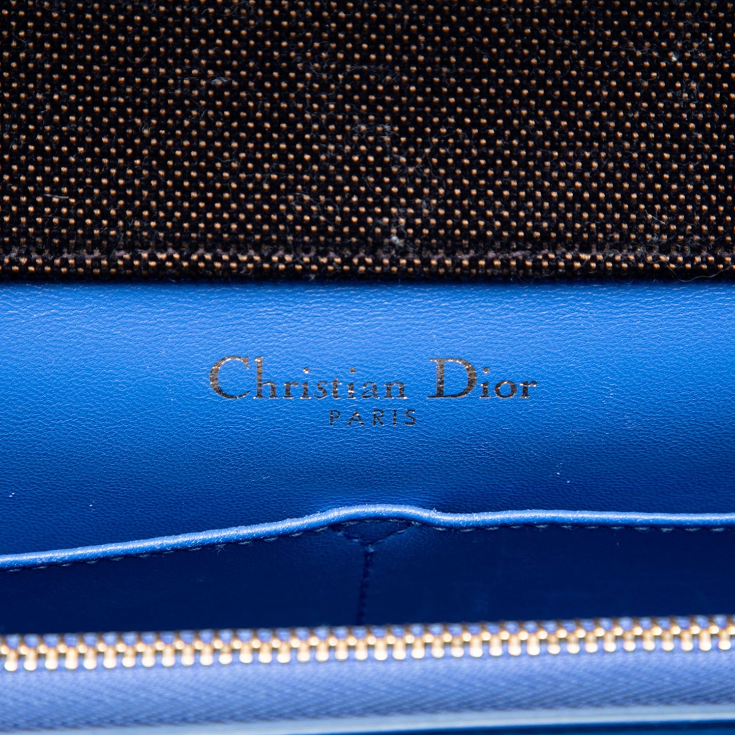 Dior Large Oblique Canvas and Velvet Diorama Flap