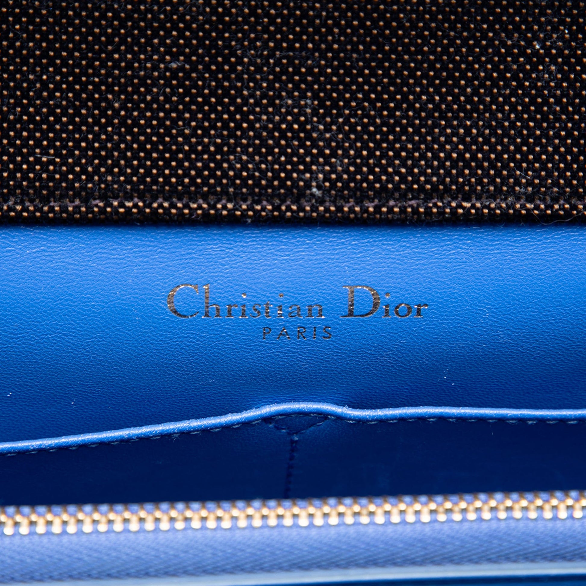Dior Large Oblique Canvas and Velvet Diorama Flap