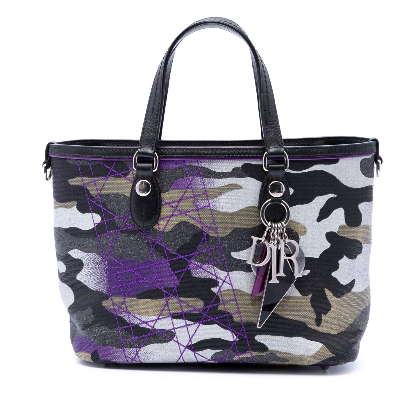 Dior Anselm Reyle Mini Canvas Camouflage Shopping Tote