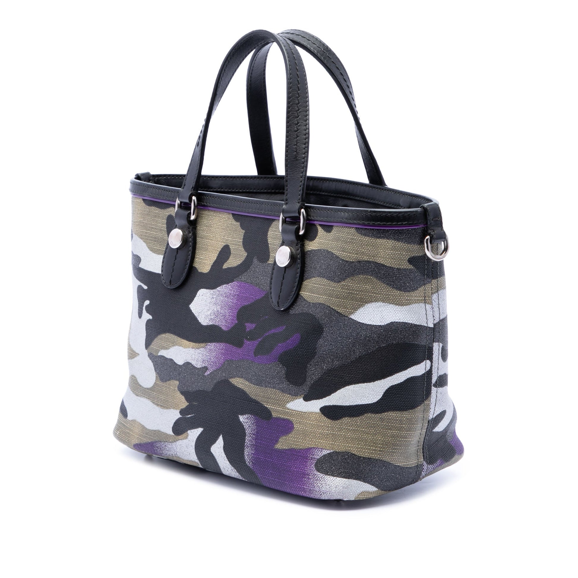 Dior Anselm Reyle Mini Canvas Camouflage Shopping Tote