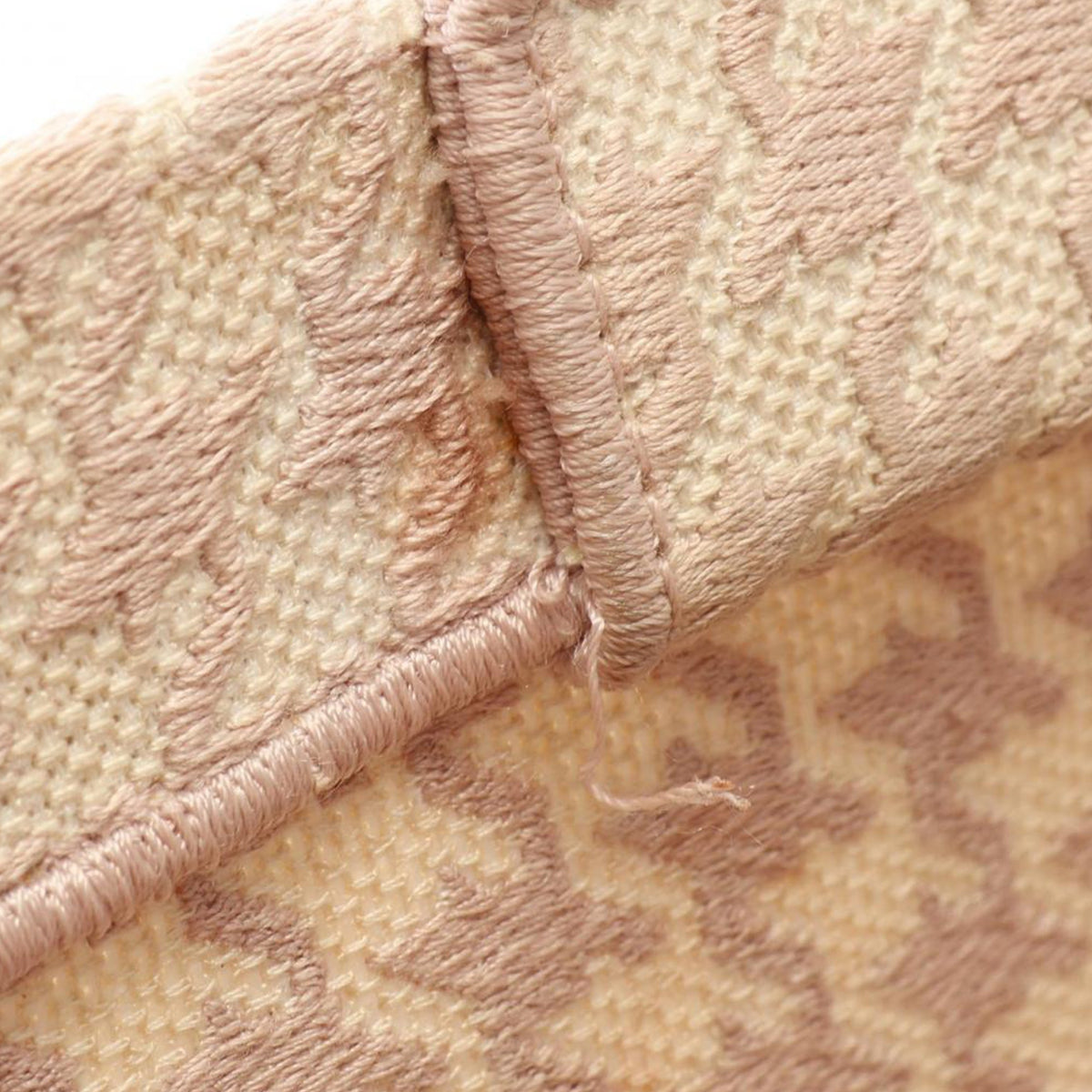 Dior Medium Canvas Houndstooth Embroidered Book Tote — Pink